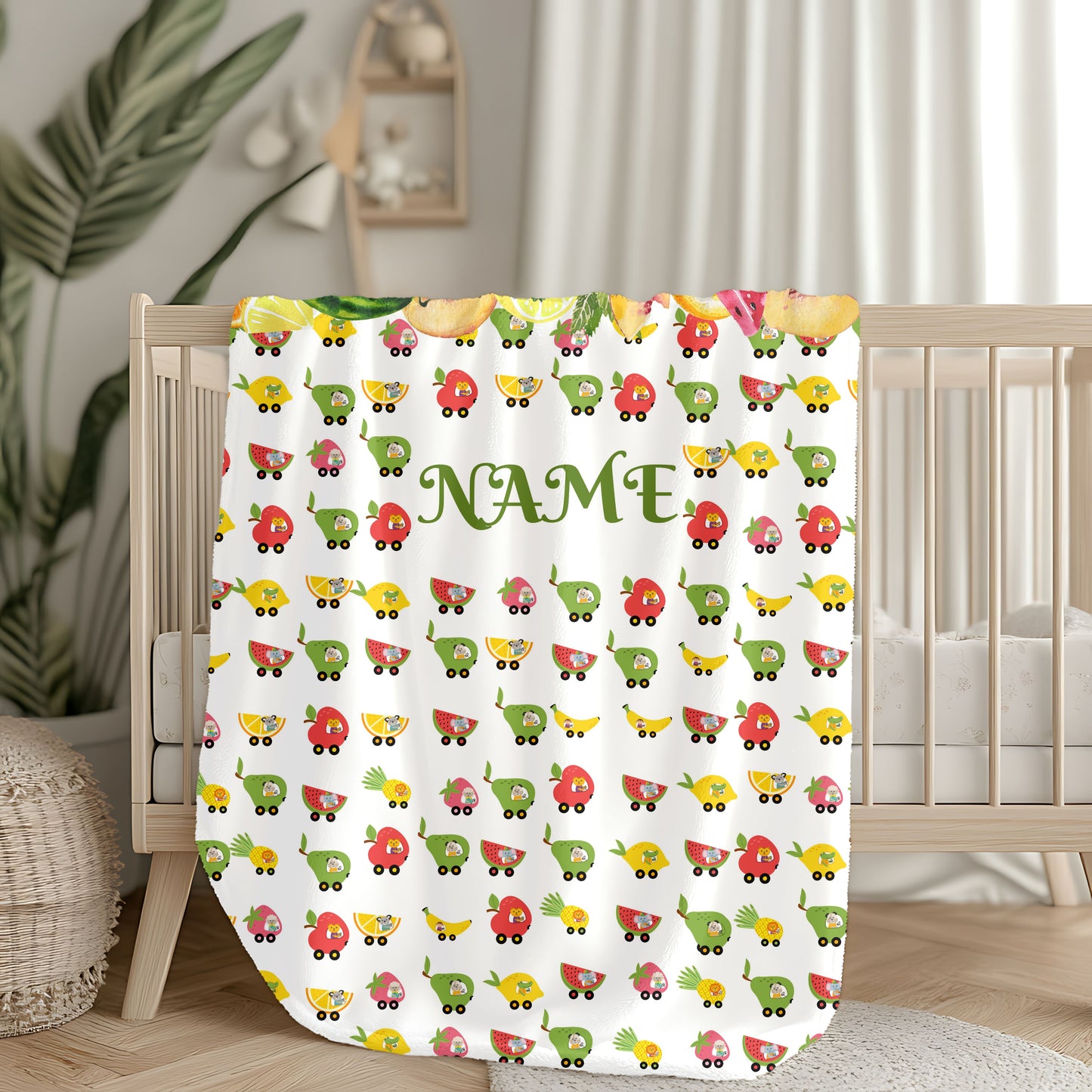 Personalized Velveteen Plush Blanket, Cozy Throw for Kids, Custom Name Blanket, Soft Baby Blanket, Gift for Baby Shower, Nursery Decor