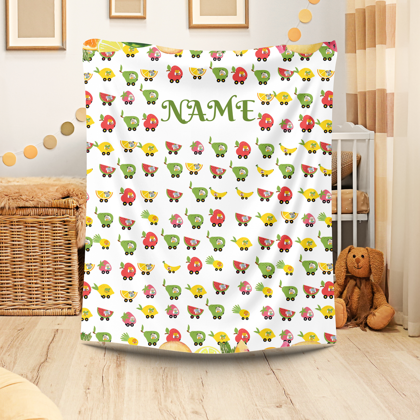 Personalized Velveteen Plush Blanket, Cozy Throw for Kids, Custom Name Blanket, Soft Baby Blanket, Gift for Baby Shower, Nursery Decor