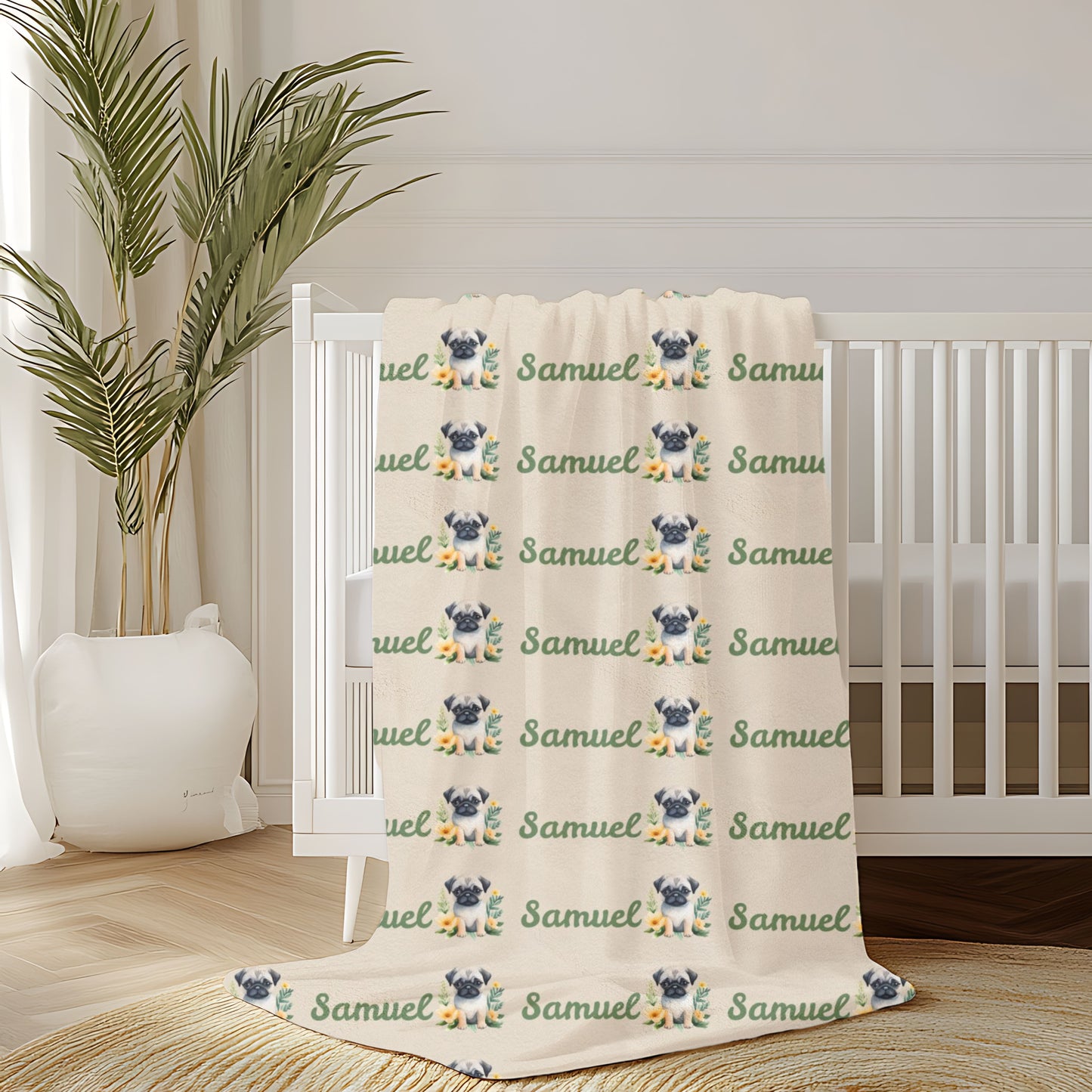 Personalized Velveteen Plush Blanket with Custom Name, Cozy Throw, Perfect Gift for Kids, Pet Lovers, Home Decor, Bedroom Accent