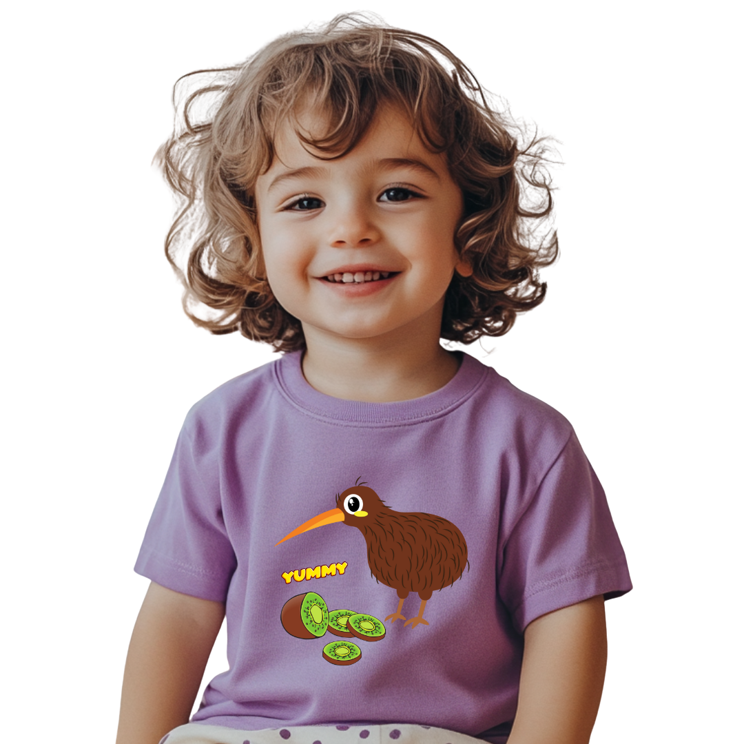 Adorable Kiwi Bird Toddler Tee, Cute Kids Shirt, Fun Toddler Gift, Playful Short Sleeve Tee, Baby Shower Present, Summer Outfit