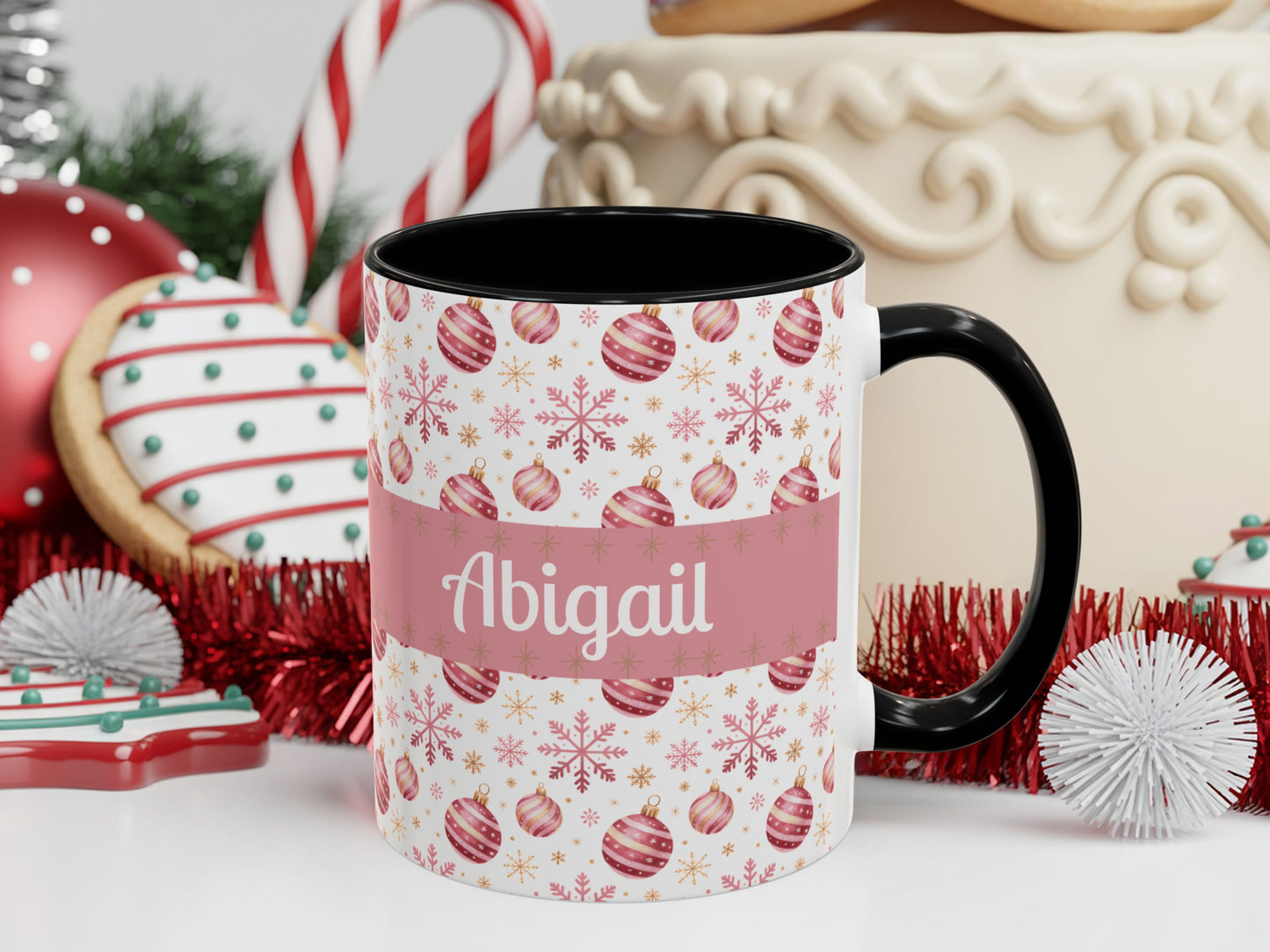 Personalized Holiday Coffee Mug - Custom Name - Festive Christmas Gift, Winter Decor, Family Mug, Personalized Present