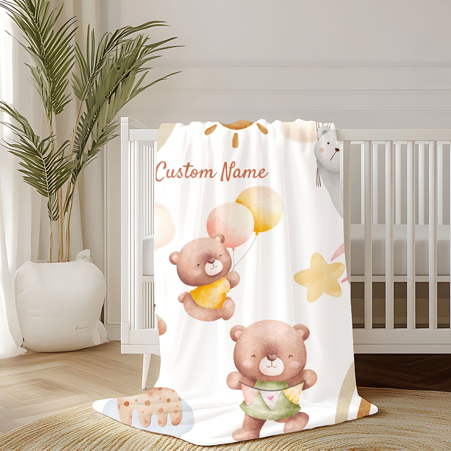 Custom Child's Plush Blanket, Cozy Baby Gift, Soft Nursery Decor, Personalized Blanket, Kid's Room Accessories