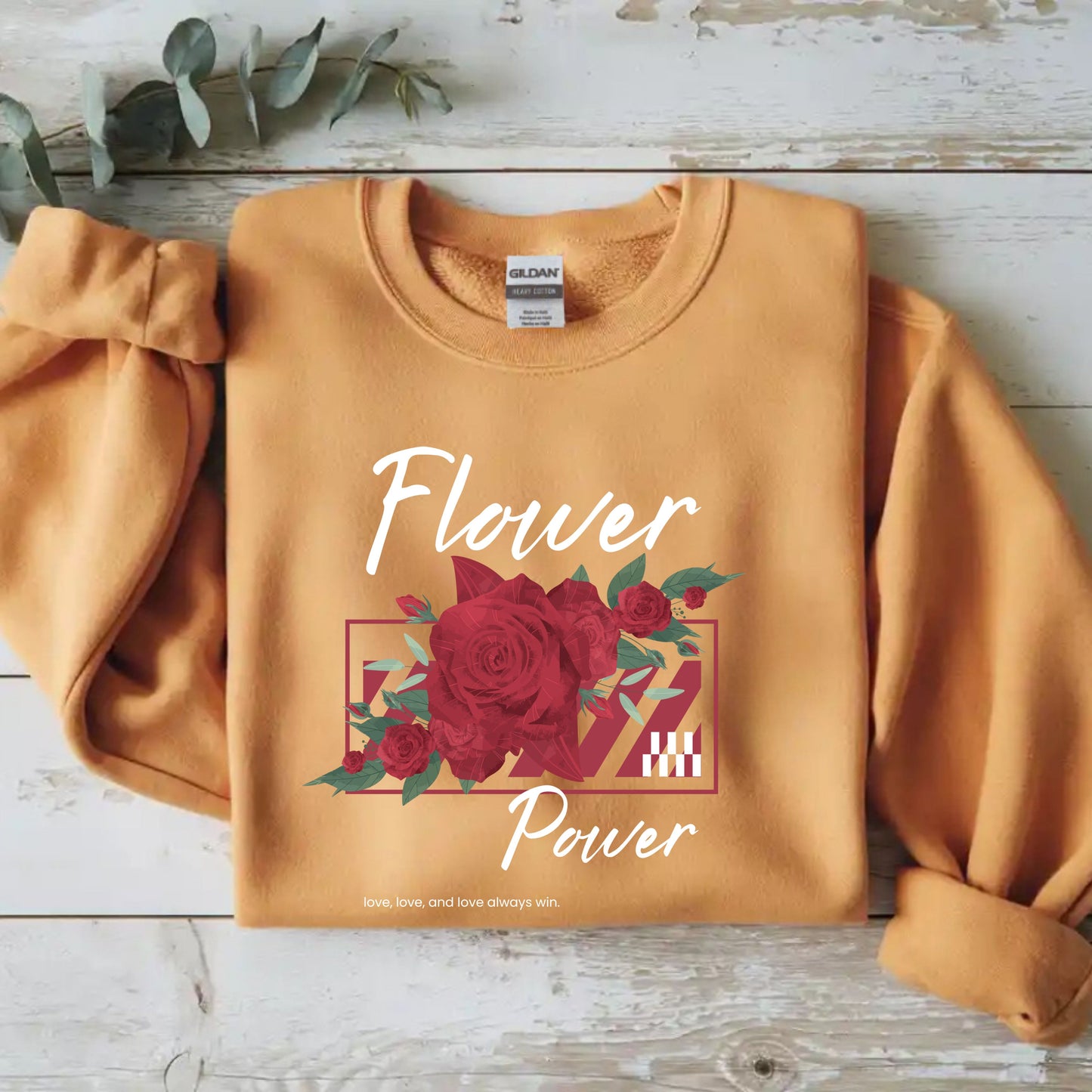 Flower Power Sweatshirt - Cozy Unisex Crewneck for Nature Lovers, Gifts for Her, Fall Fashion, Casual Wear, Floral Sweatshirts