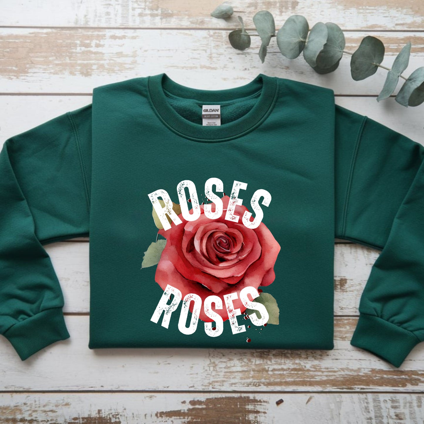 Roses Unisex Sweatshirt - Cozy Fashion, Floral Gift, Casual Style, Valentine's Day, Everyday Wear