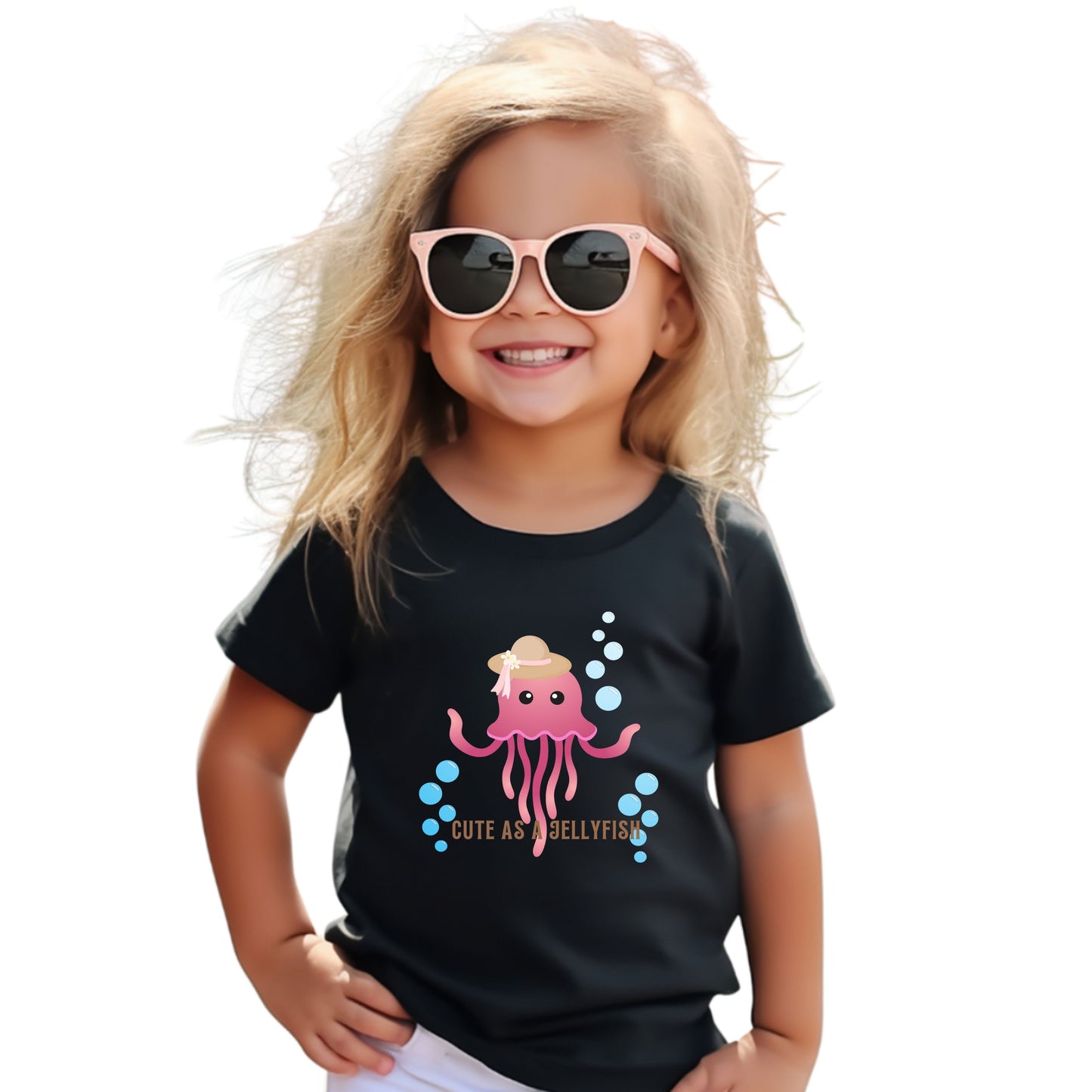Cute Jellyfish Toddler Tee, Kids Summer Shirt, Birthday Gift, Ocean Theme Apparel, Cute as a Jellyfish Design