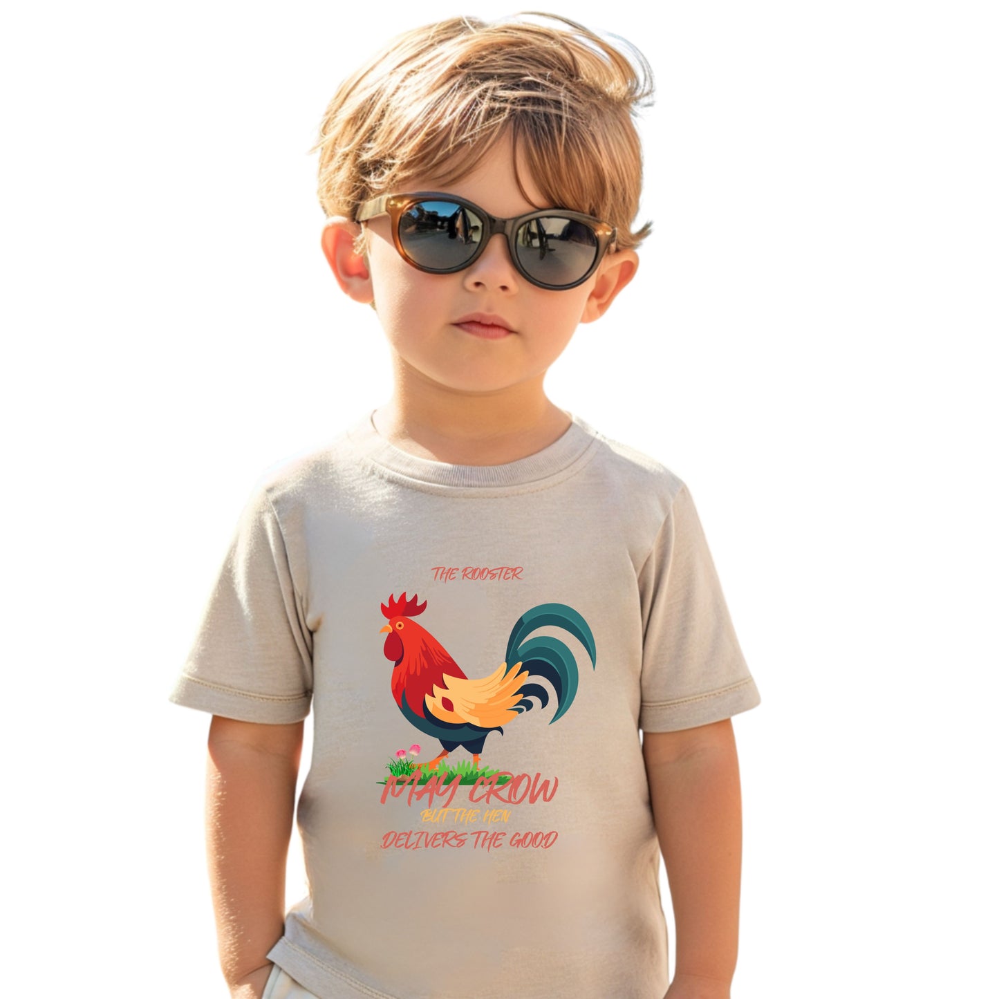 Colorful Rooster Toddler Tee - Perfect for Farm Lovers, Playdates, Birthday Gifts, Cute Casual Wear, Summer Outfits
