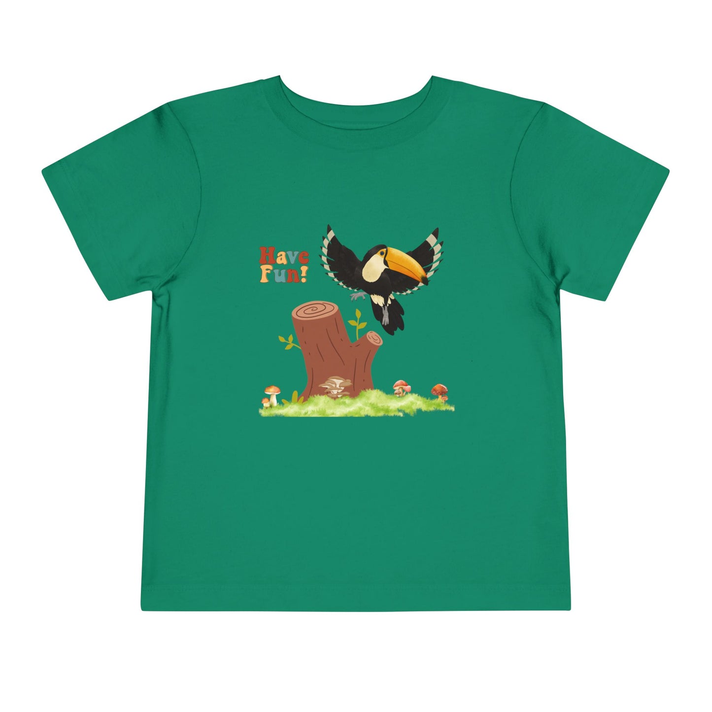 Toddler Short Sleeve Tee - "Have Fun!" Cute and Playful Tee for Kids, Toddler Gift, Summer Outfit, Birthday, Outdoor Adventures