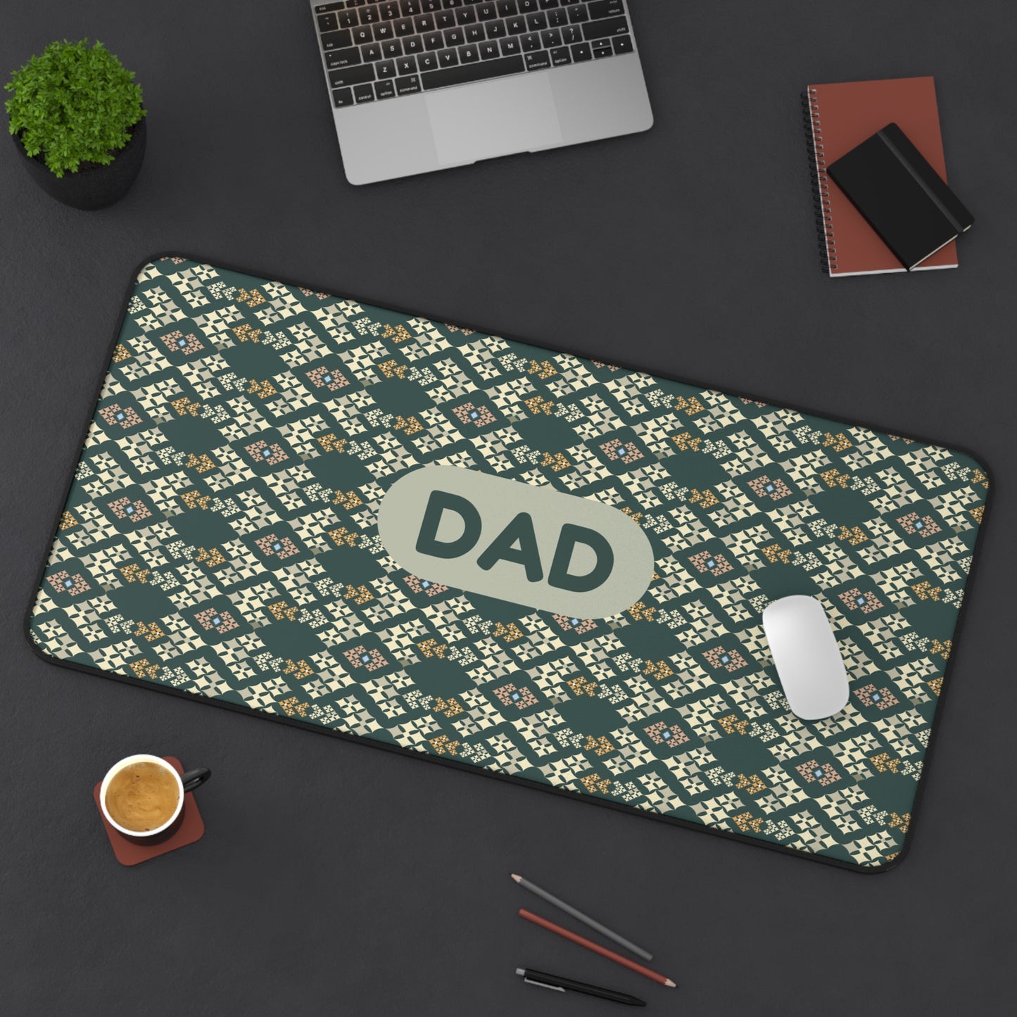 Personalized Dad Desk Mat - Stylish Office Accessory