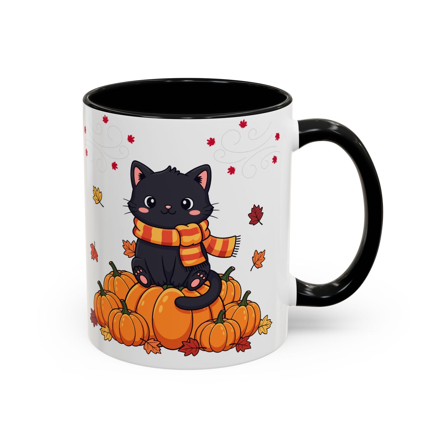 Adorable Pumpkin Cat Coffee Mug