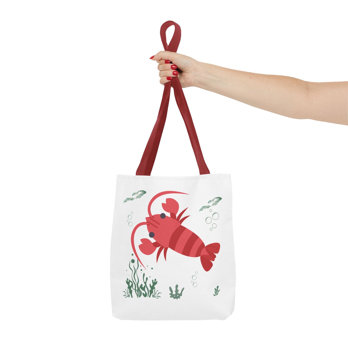 Red crayfish in an aquatic environment Tote Bag