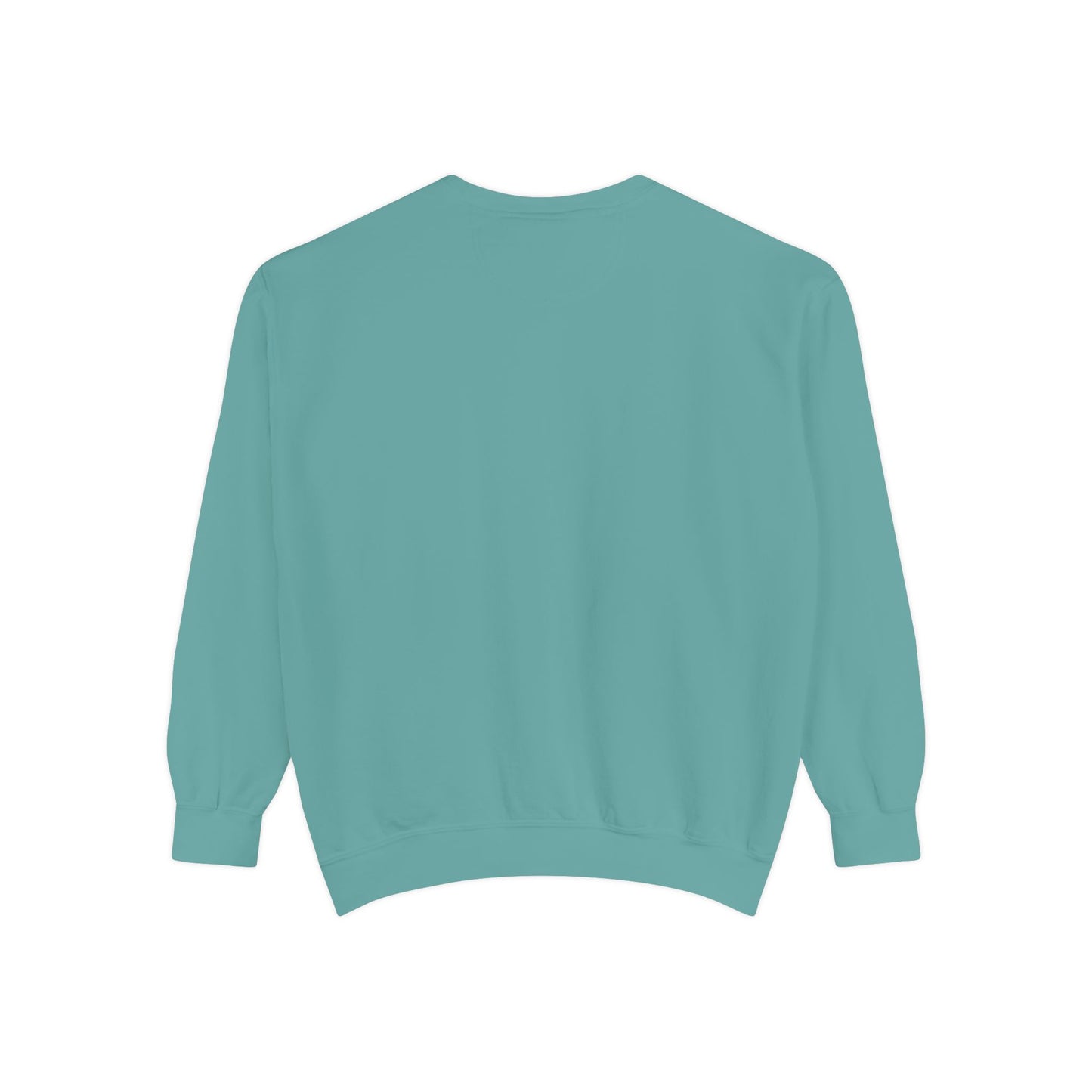 Fish with open mouth bubbles and underwater flora Unisex Garment-Dyed Sweatshirt