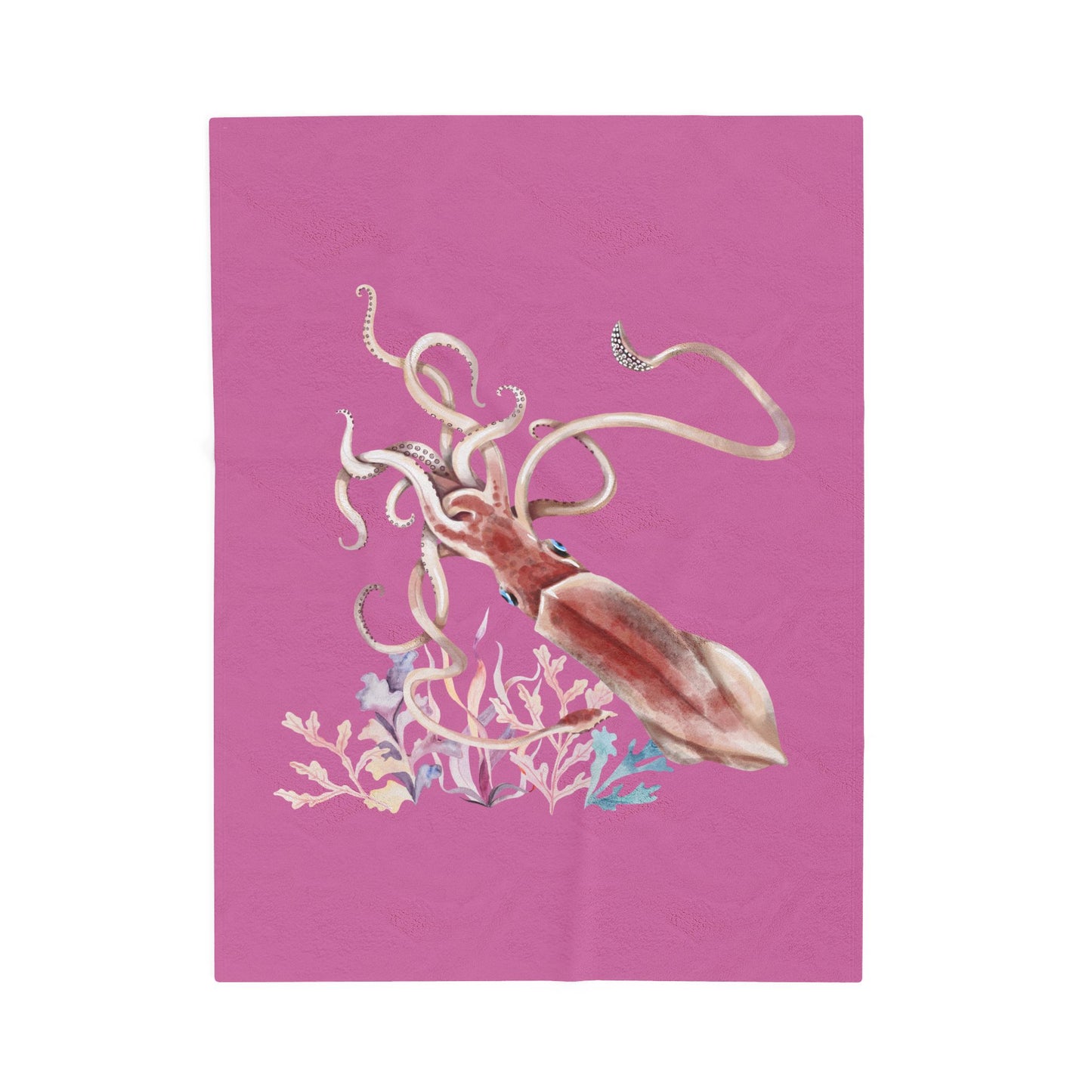 Squid dance of tentacles and translucence Velveteen Plush Blanket