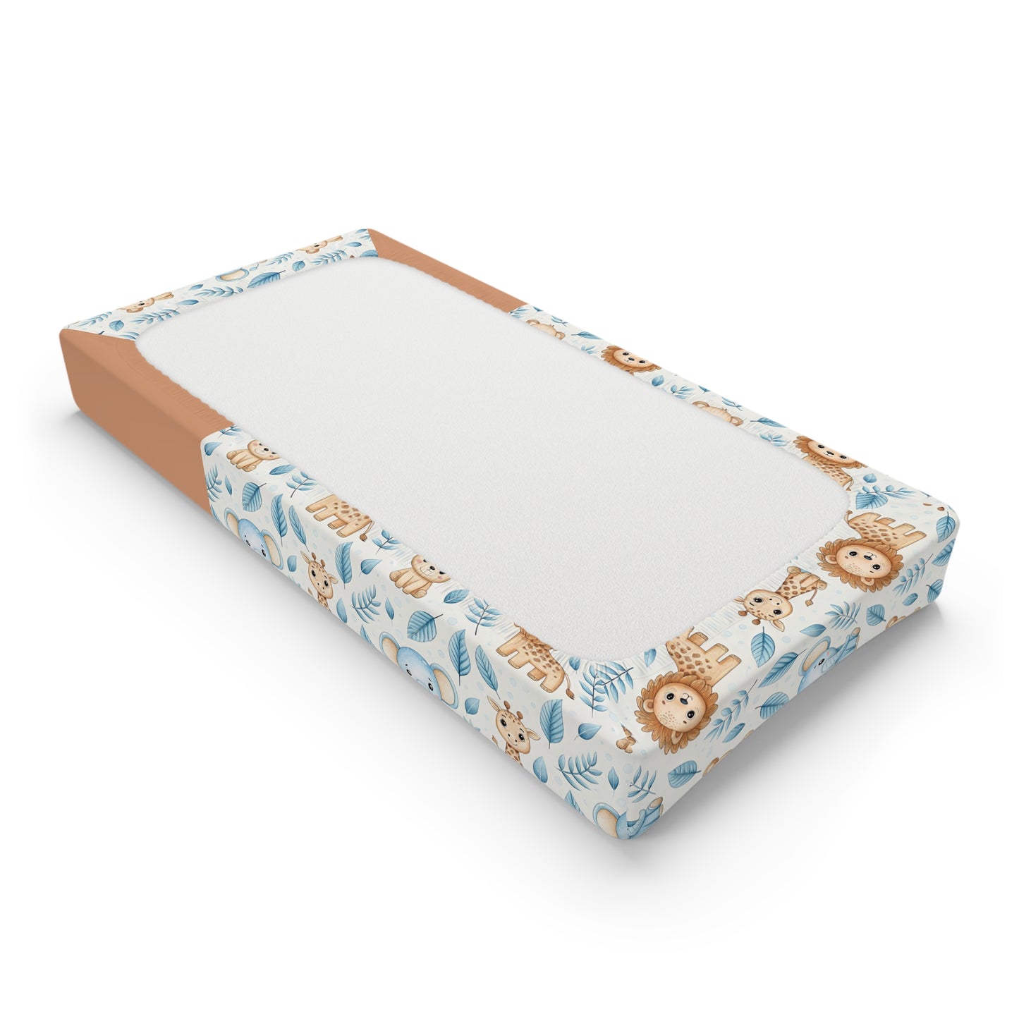 Safari Friends Baby Changing Pad Cover — Personalized Name Option