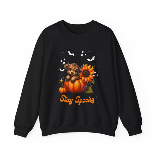 Stay Spooky Crewneck Sweatshirt, Halloween Apparel, Cozy Unisex Sweatshirt, Fall Fashion, Seasonal Gift, Casual Style