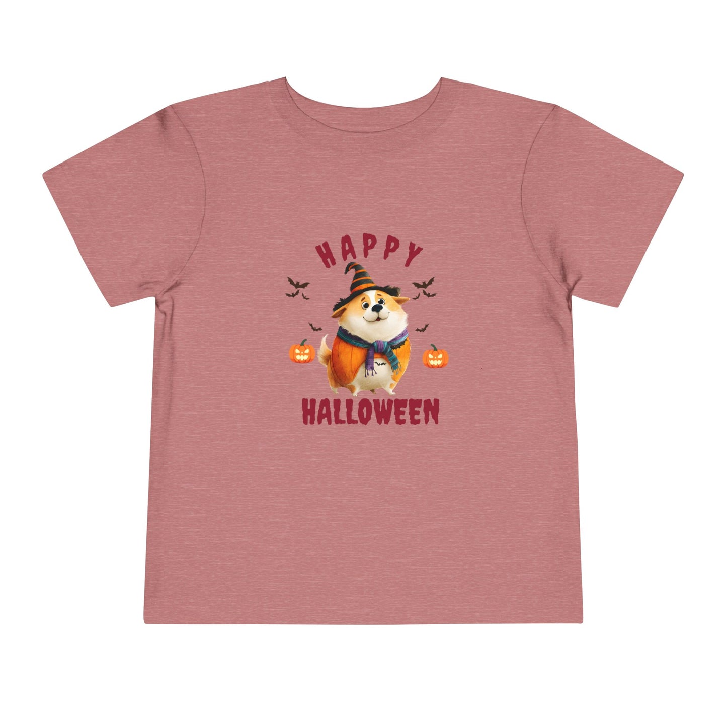 Happy Halloween Toddler Tee, Cute Halloween Shirt, Kids Costume Shirt, Toddler Short Sleeve Top, Halloween Apparel for Kids