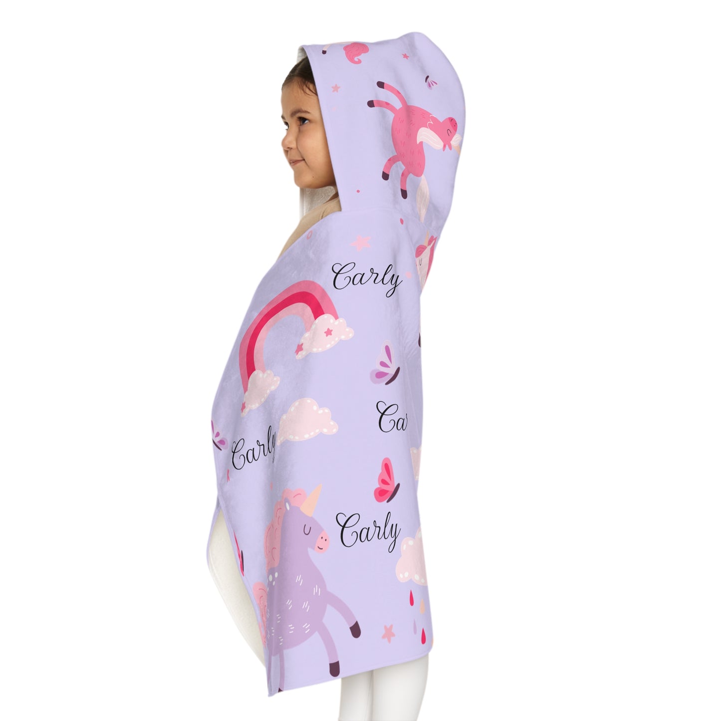 Personalized Unicorn Hooded Towel for Kids — Custom Name ‘Early’
