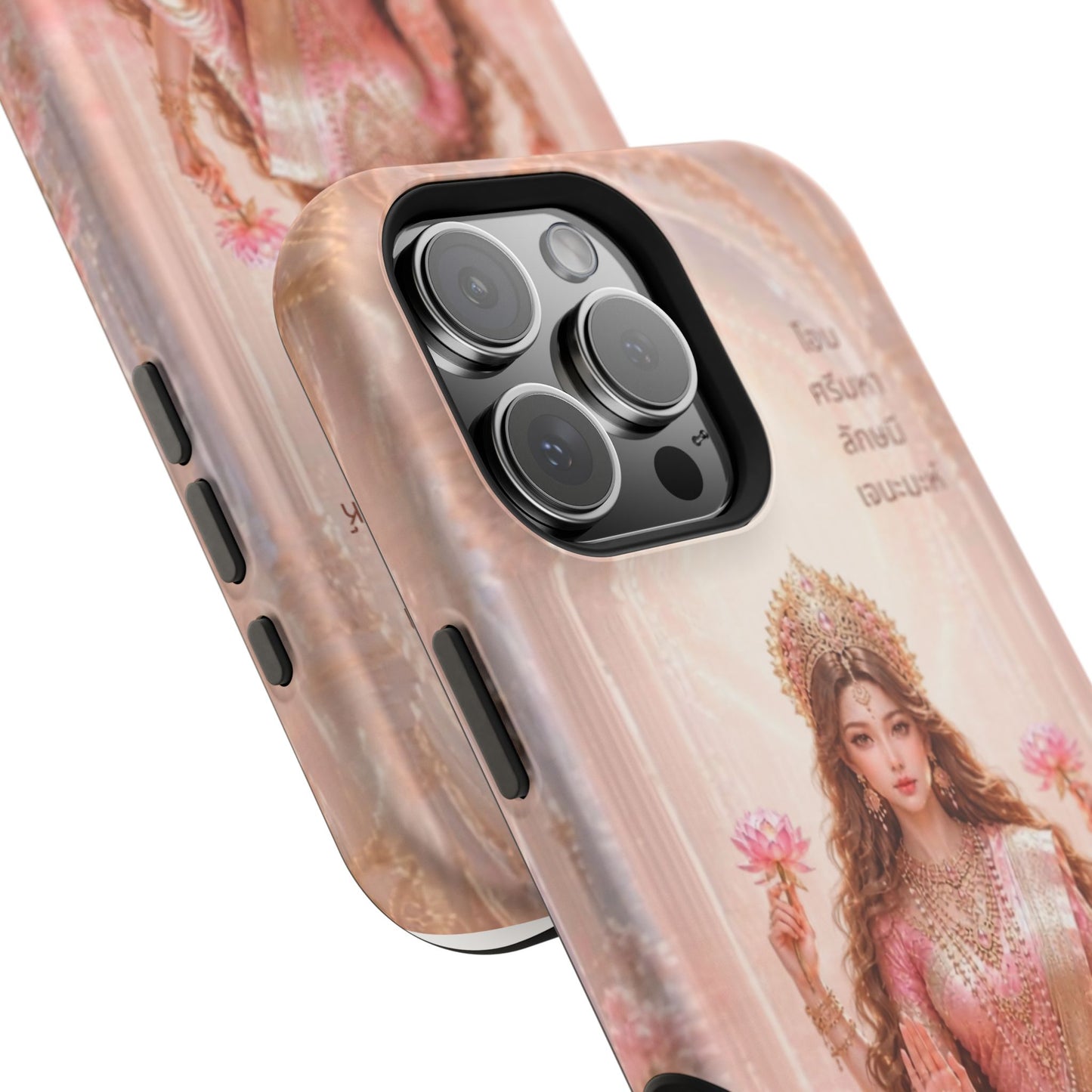 Phone Case — Pink Lotus Goddess Magnetic Impact-Resistant Case