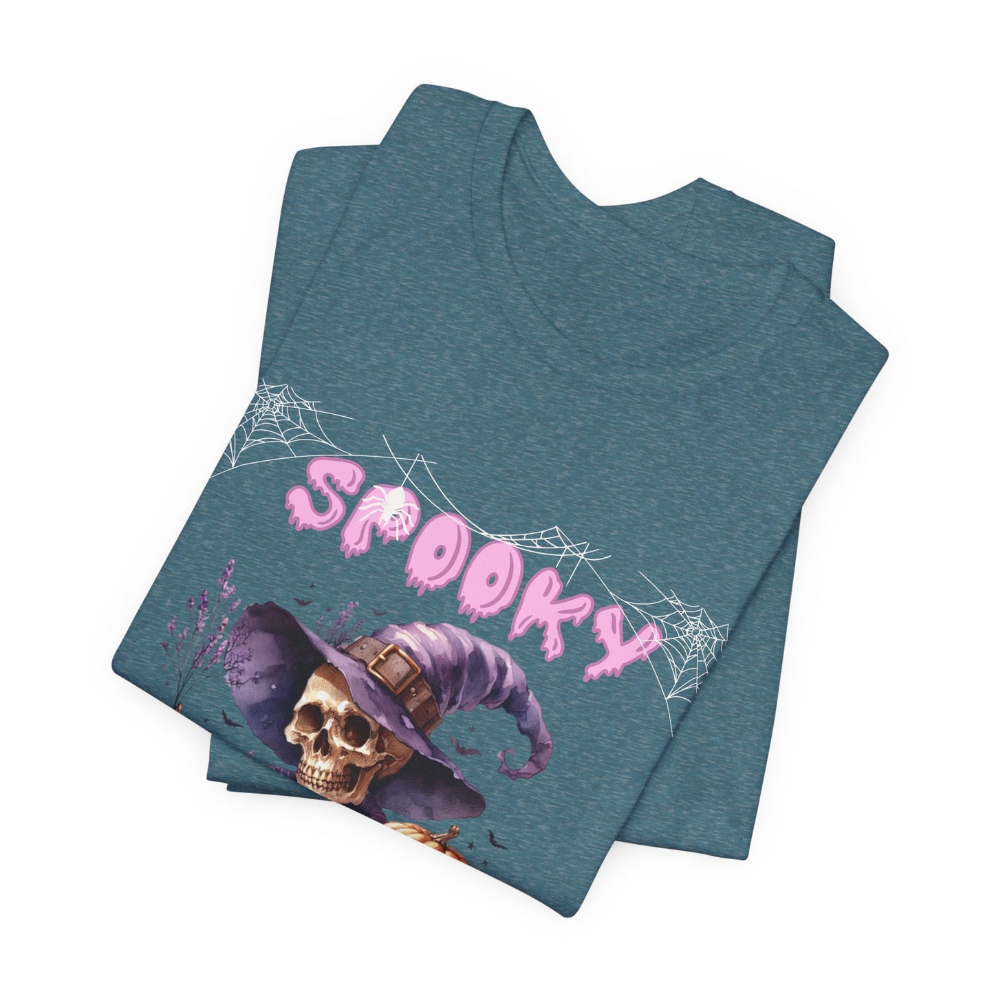 Spooky Skeleton Halloween Tee, Unisex Halloween Shirt, Trick or Treat Apparel, Fall Festivity Clothing, October Celebration Top