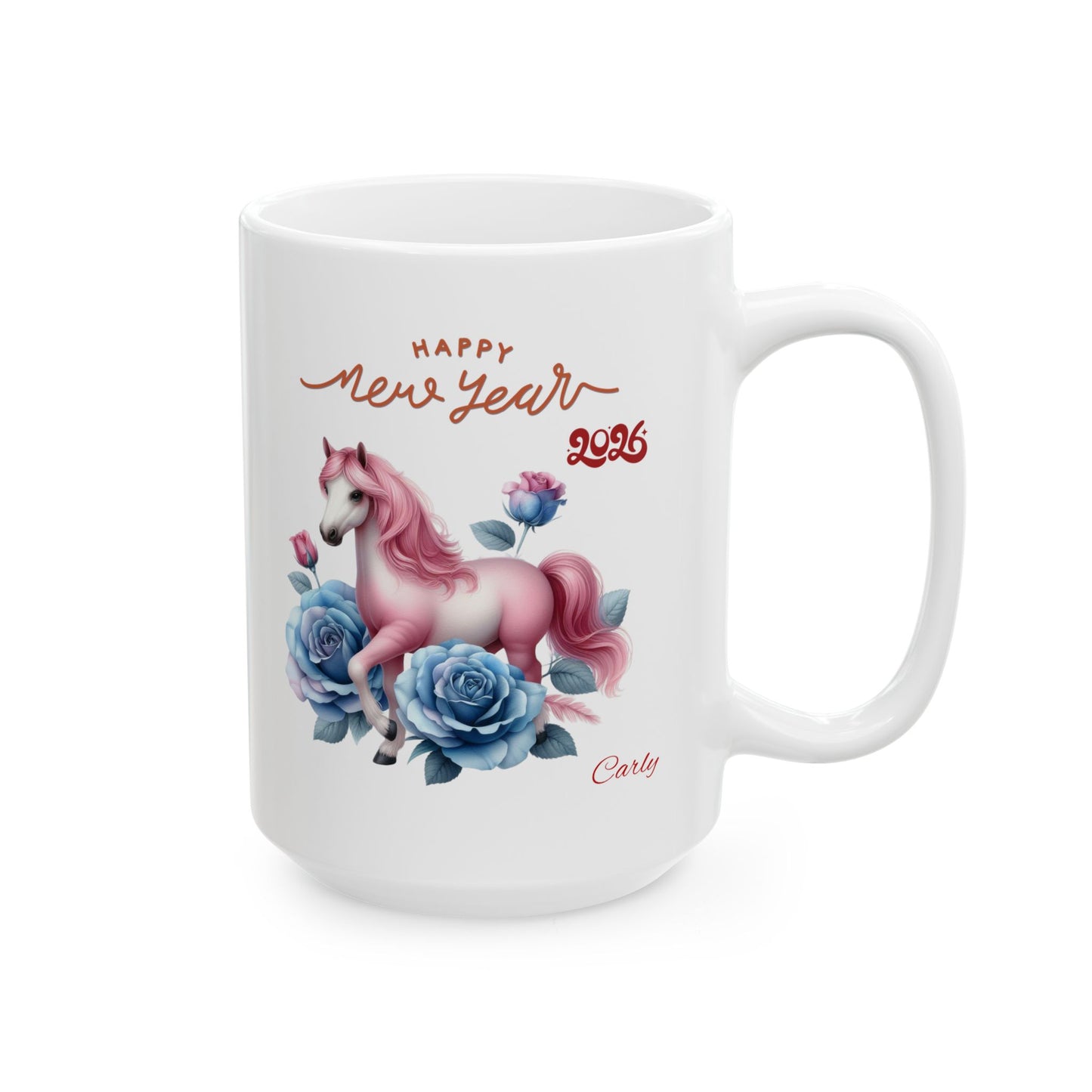Unicorn Floral Ceramic Mug — 'Make Your Own Magic' 11oz & 15oz
