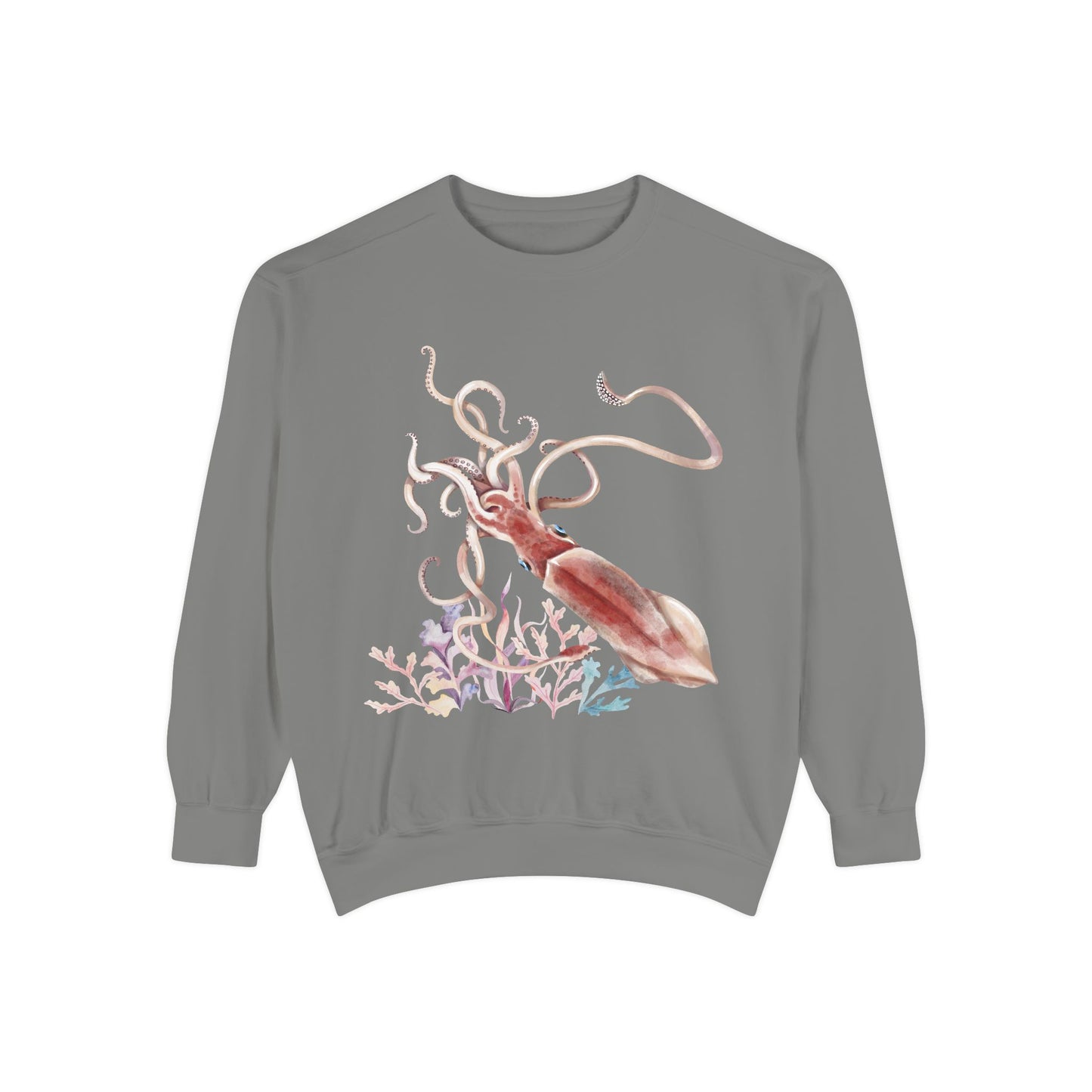 Squid dance of tentacles and translucence Unisex Garment-Dyed Sweatshirt