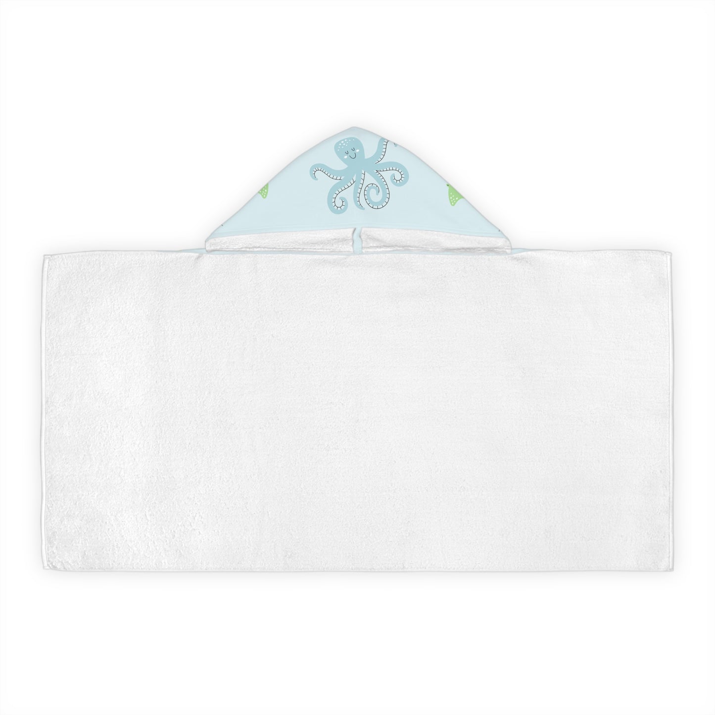 Hooded Towel - Cute Ocean Animals Kids Beach & Bath Towel (Octopus, Whale, Seahorse)