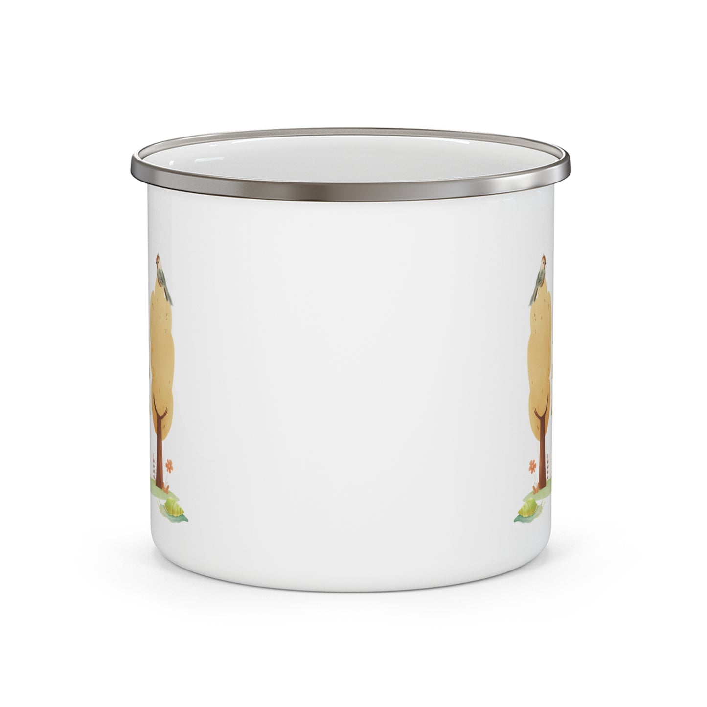 Nature-Inspired Enamel Camping Mug - Perfect for Outdoor Adventures
