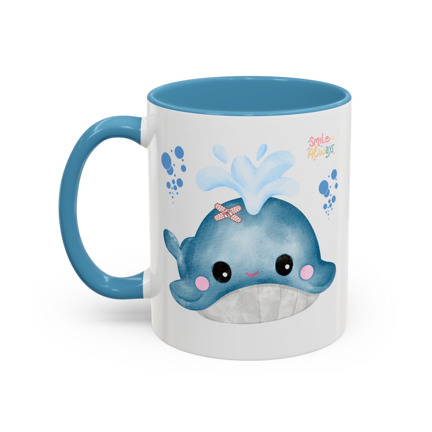 Whale with a bandage and bubble Coffee Mug