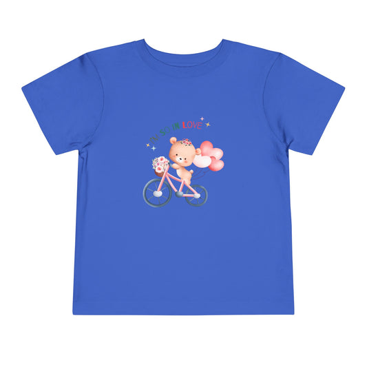 Cute Toddler Tee with Bear Design - Perfect for Playdates, Birthdays, Valentine's Day, Gifts, Toddler Clothing