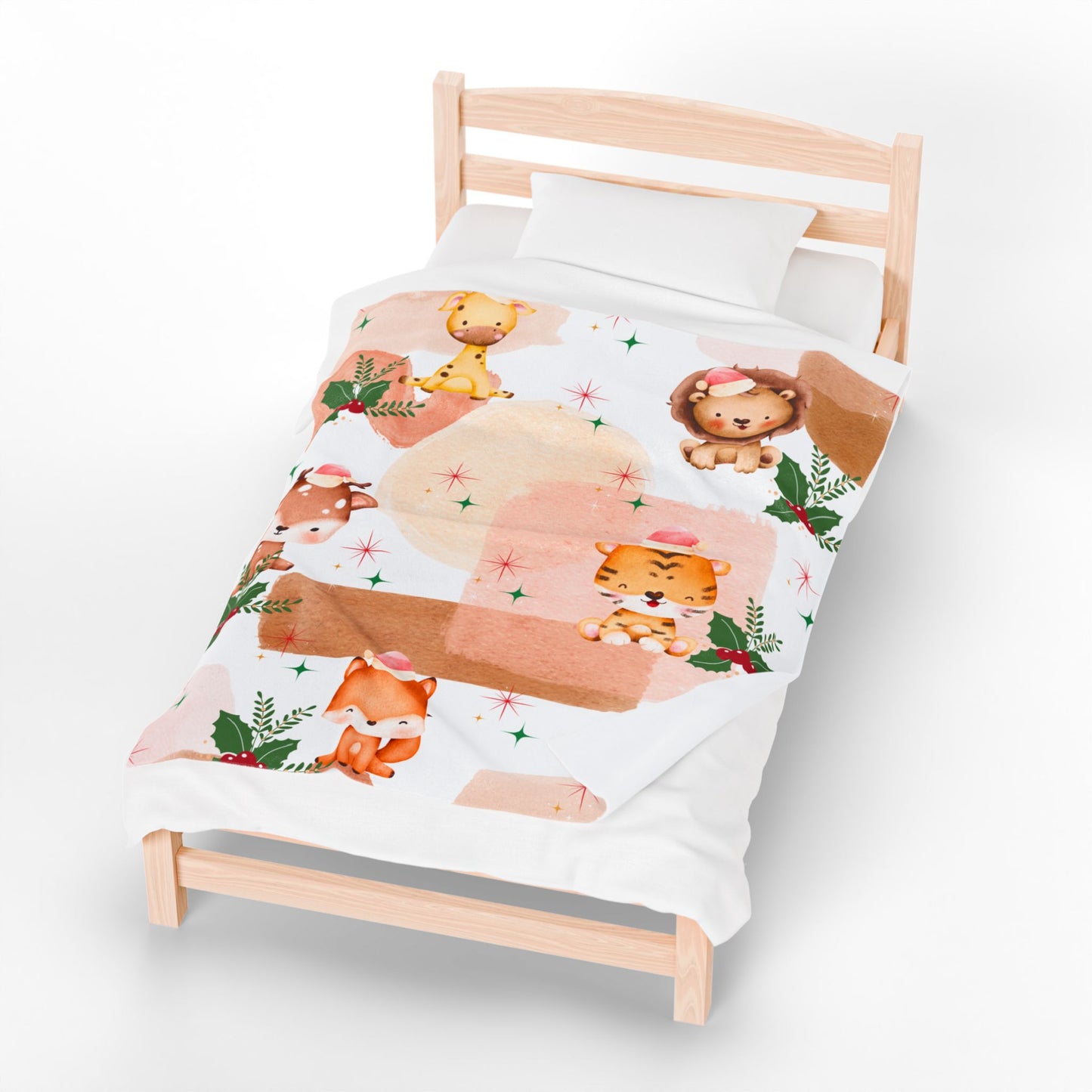 Cozy Animal Plush Blanket | Kids Gift, Nursery Decor, Holiday Snuggle Blanket, Warm Fleece Throw, Cute Home Accessory