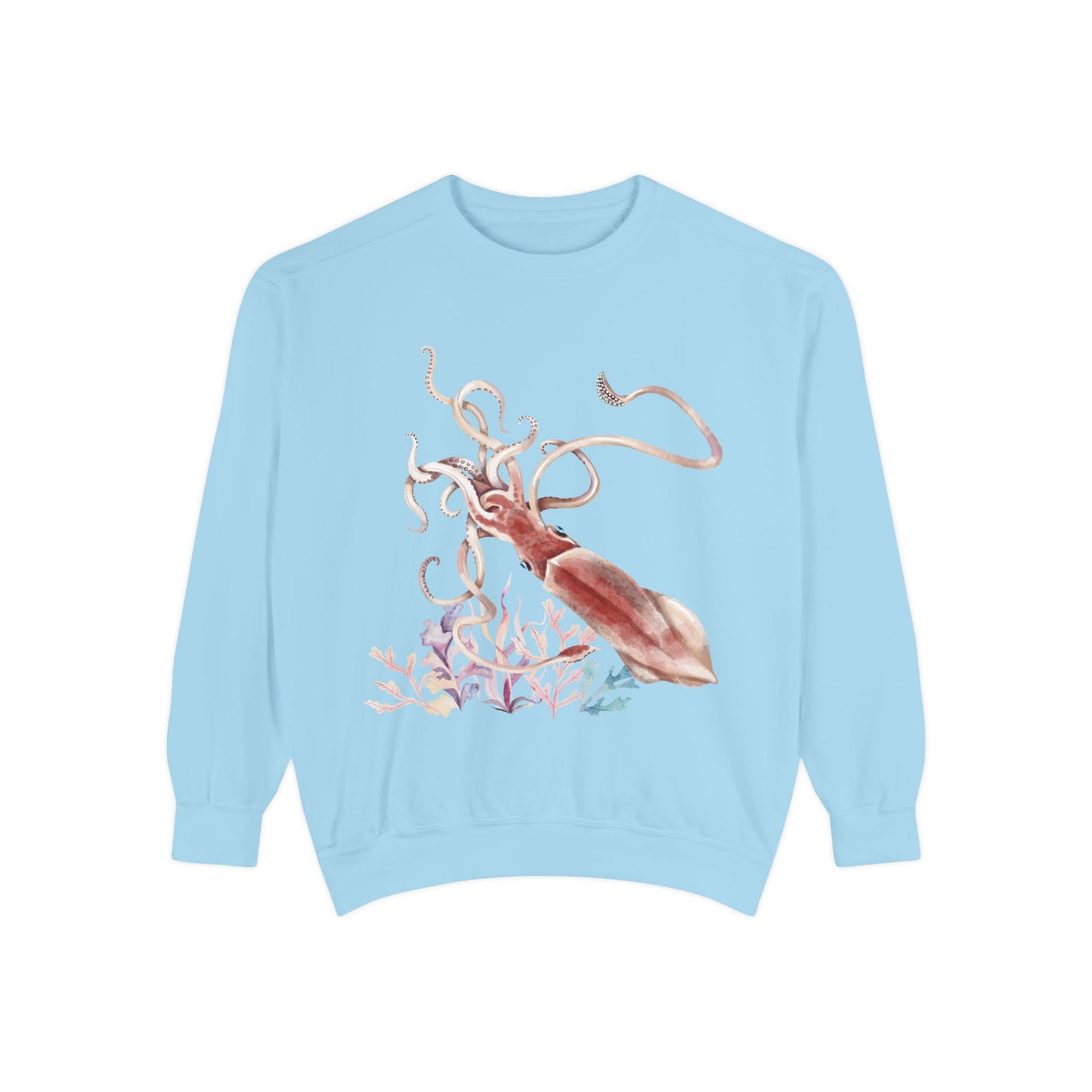 Squid dance of tentacles and translucence Unisex Garment-Dyed Sweatshirt