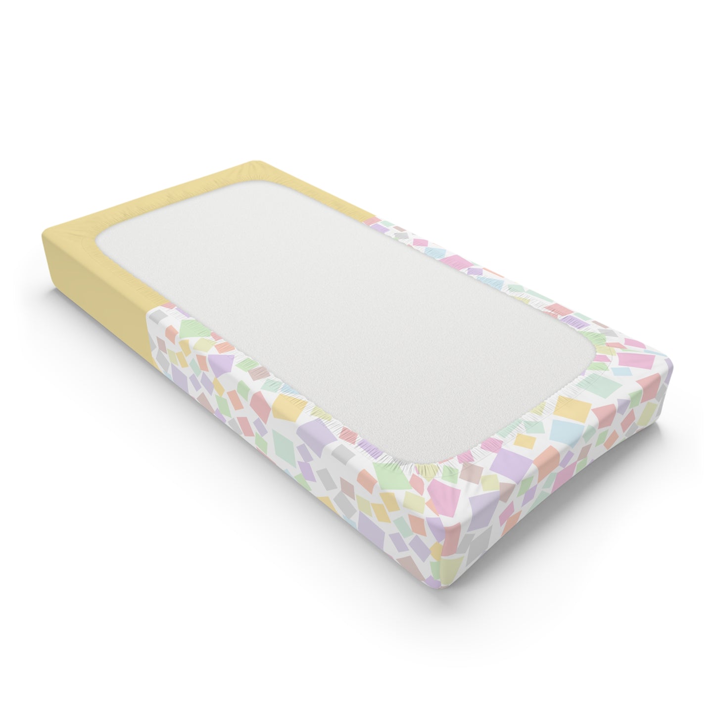Changing Pad Cover — Pastel Confetti & Cute Flower Design (Personalize Name)