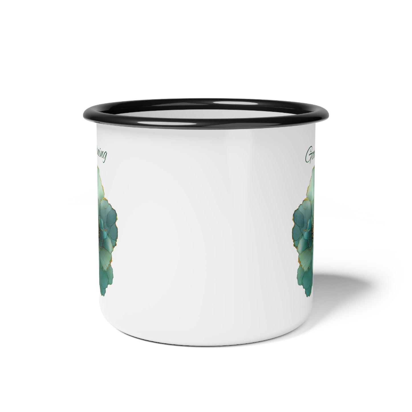 Floral Enamel Camp Cup - Rustic Sayings for Nature Lovers