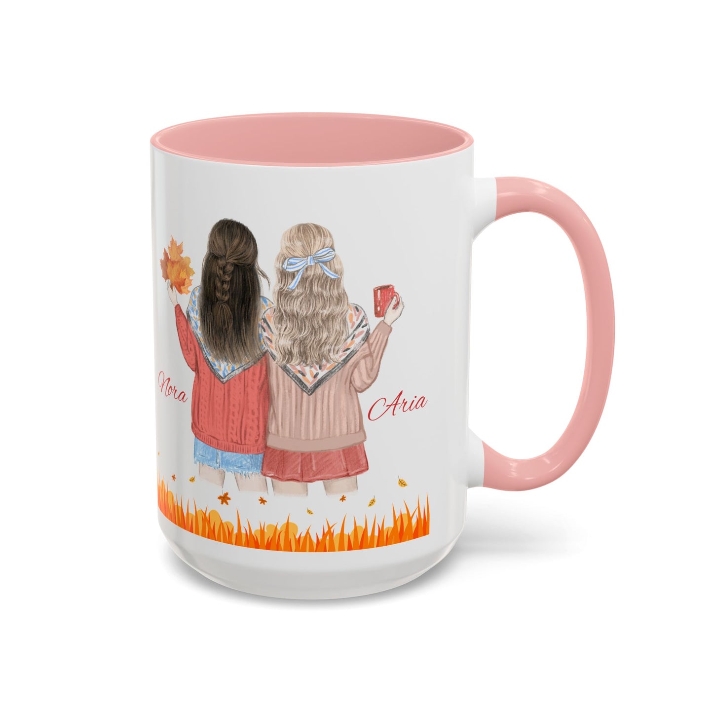 Autumn Friendship Coffee Mug with Personalized Names