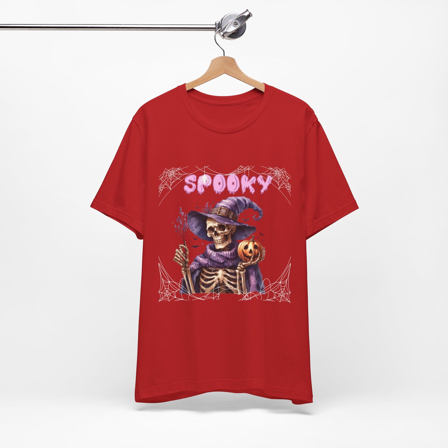 Spooky Skeleton Halloween Tee, Unisex Halloween Shirt, Trick or Treat Apparel, Fall Festivity Clothing, October Celebration Top