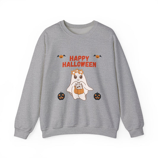 Halloween Dog Sweatshirt, Unisex Halloween Crewneck, Cute Pet Lover Gift, Cozy Fall Attire, Spooky Season Apparel