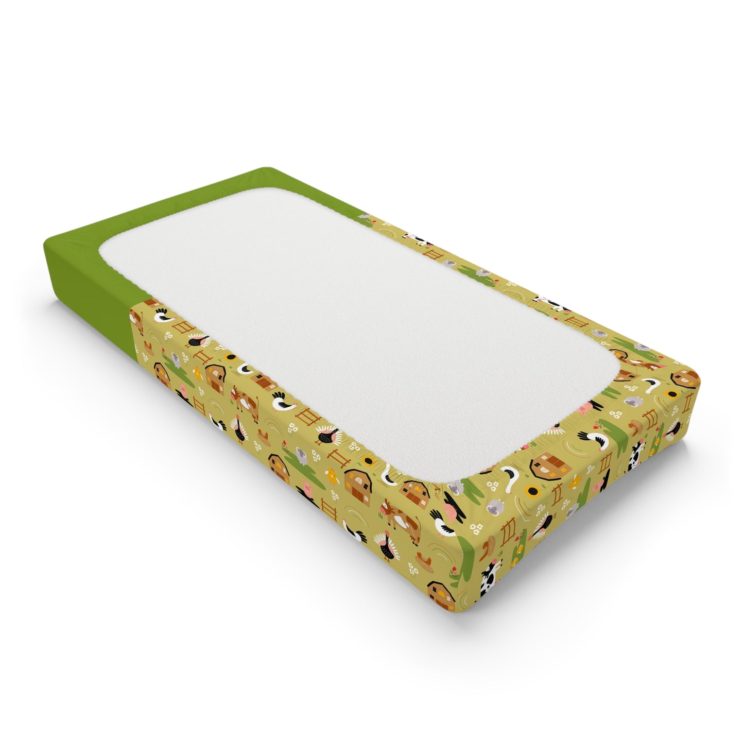 Personalized Safari Animal Baby Changing Pad Cover — Custom Name Nursery Accessory