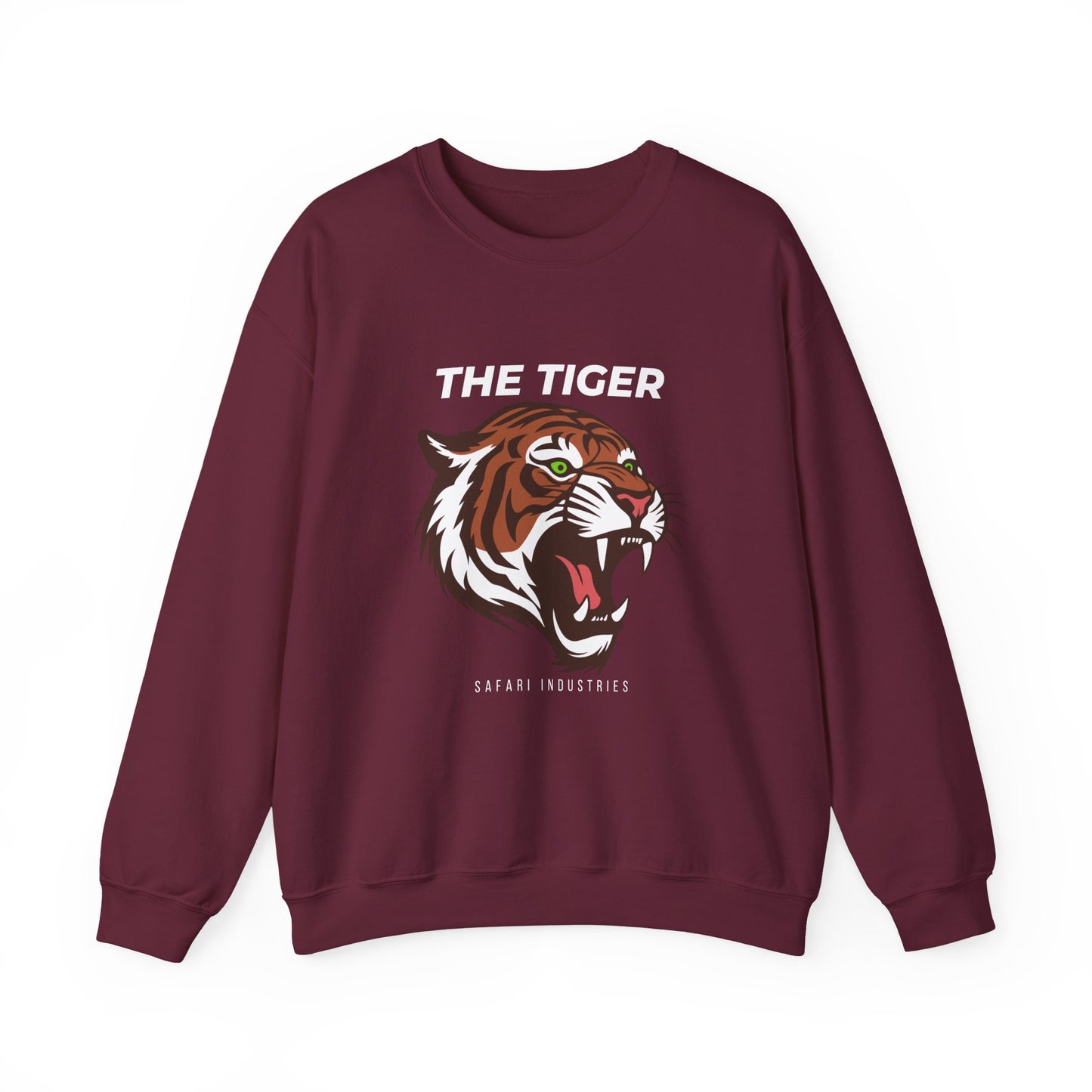 Fierce Tiger Sweatshirt - Unisex Heavy Blend™ Crewneck, Cozy Tiger Graphic, Perfect for Lounging, Gift for Nature Lovers, Casual [...]