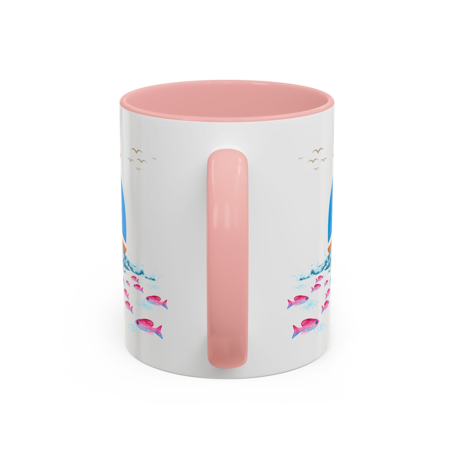 Sailboat and Red fish Coffee Mug