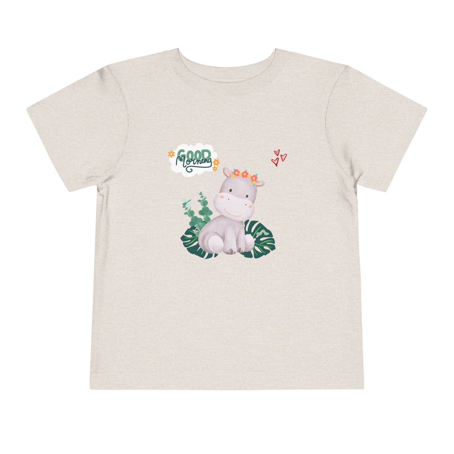 Toddler Short Sleeve Tee with Cute Hippo Design, Fun Kids Tee, Playful Toddler Clothing, Good Vibes T-Shirt, Gift for Little Ones, [...]