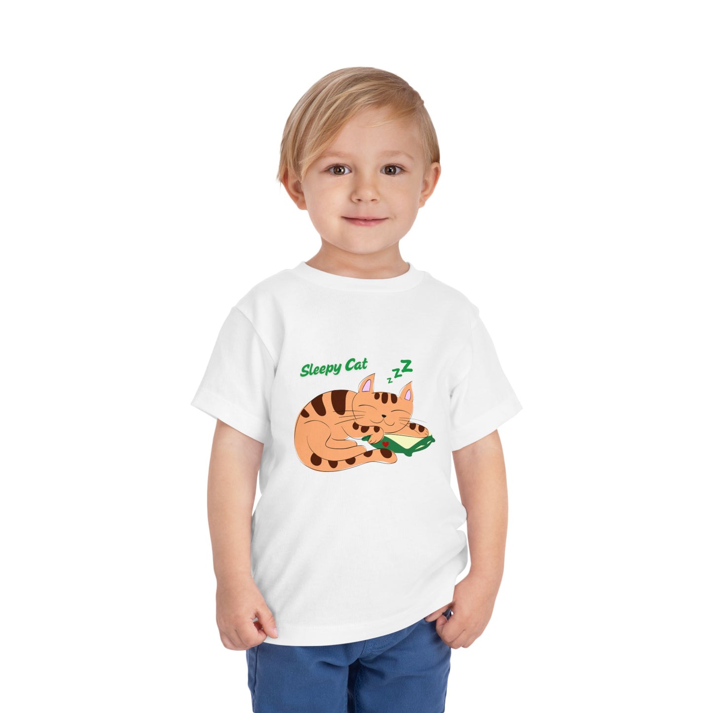 Sleepy Cat Toddler Tee, Cute Kids Shirt, Adorable Toddler Clothing, Cat Lover Gift, Baby Shower Present, Playful Everyday Wear