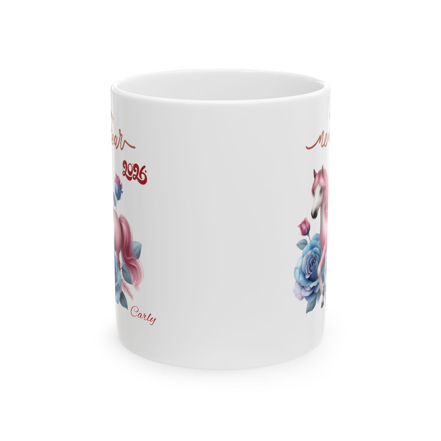 Unicorn Floral Ceramic Mug — 'Make Your Own Magic' 11oz & 15oz