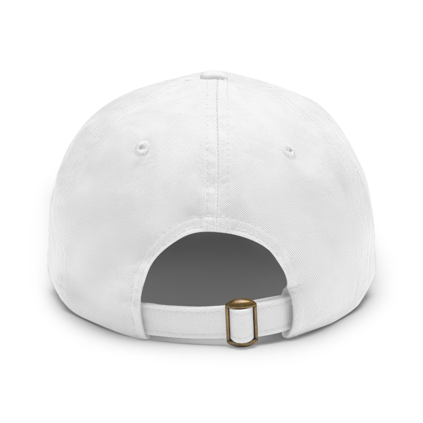 Pink squid cartoon with love Dad Hat with Leather Patch (Rectangle)