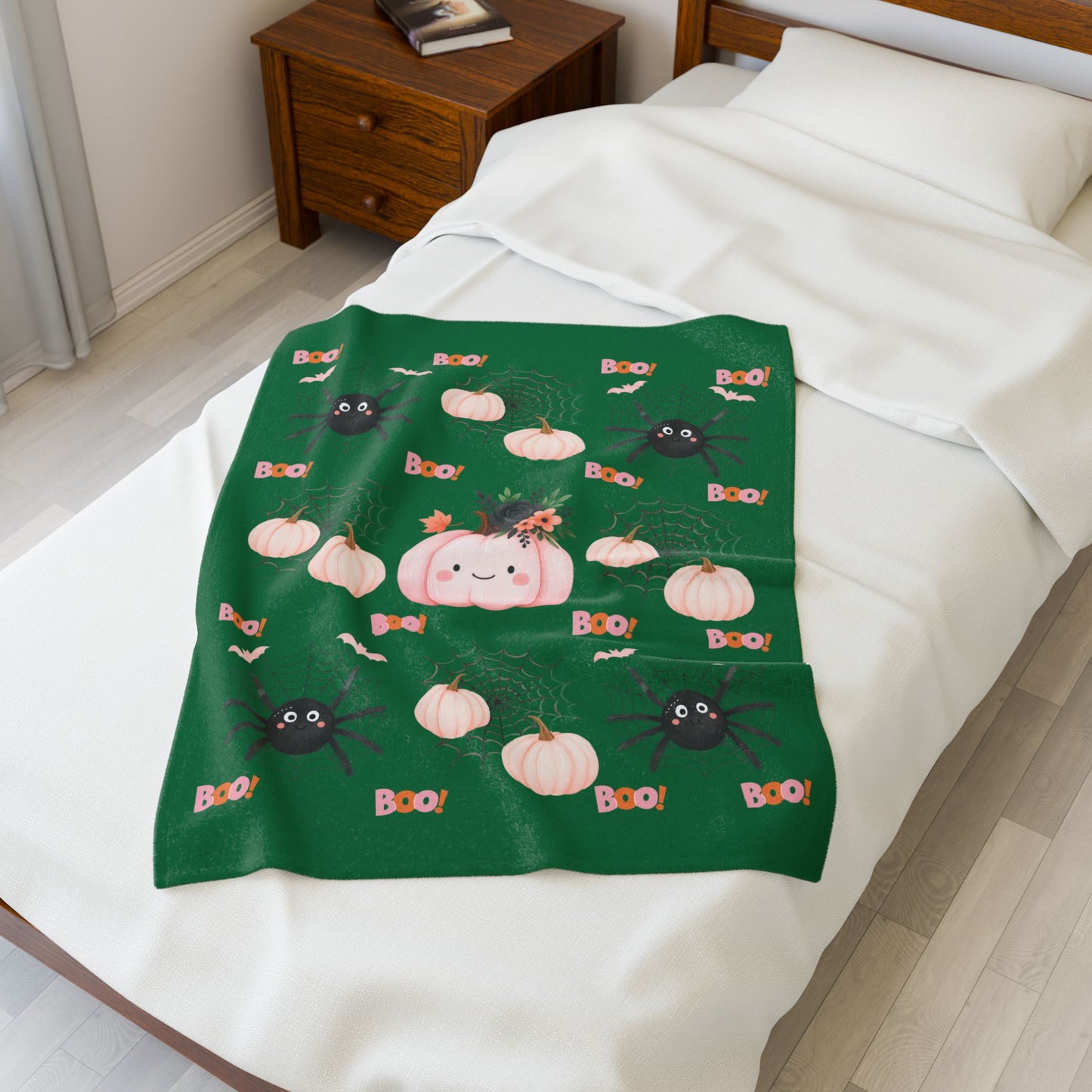 Boo-tiful Halloween Plush Blanket, Cozy Throw for Fall Decor, Pumpkin & Spider Design, Festive Comfort for Autumn Nights, Perfect Gift [...]