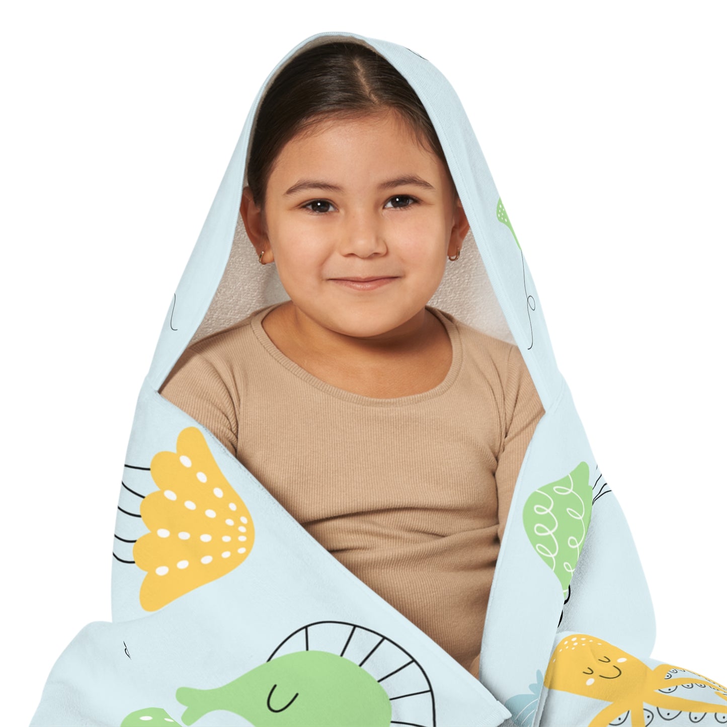 Hooded Towel - Cute Ocean Animals Kids Beach & Bath Towel (Octopus, Whale, Seahorse)