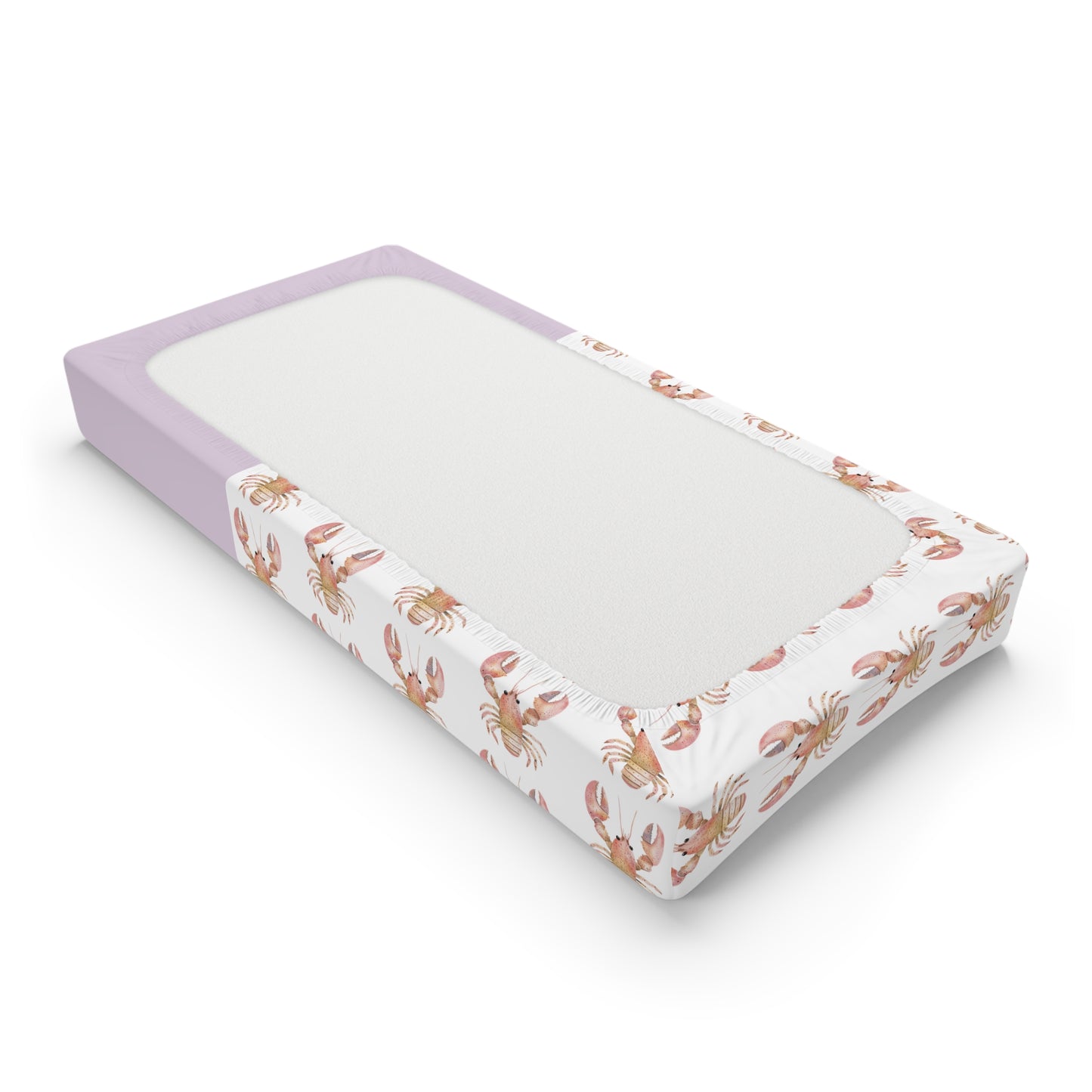 Floral Bunny Baby Changing Pad Cover — Personalized Nursery Accent