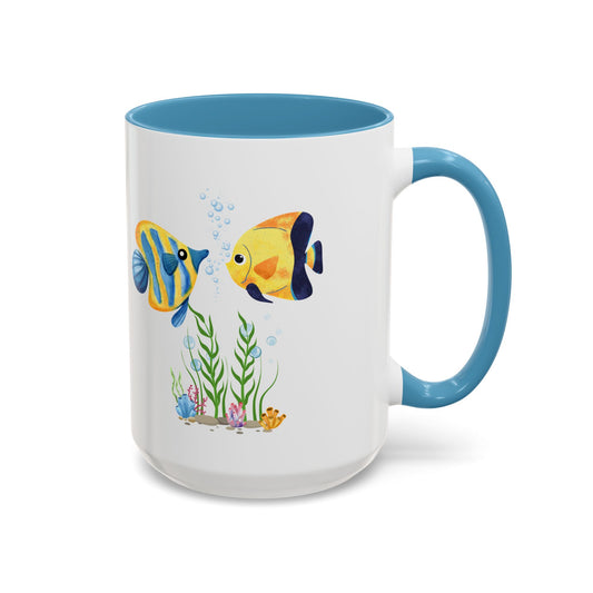 Two fish greet in underwater Coffee Mug
