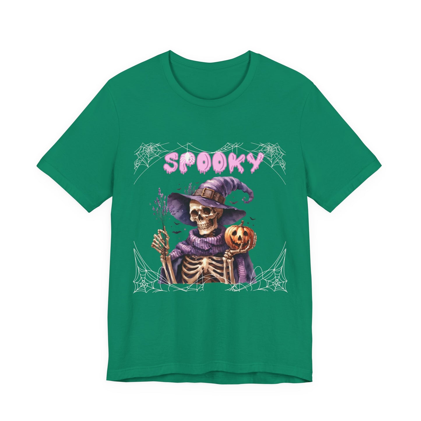 Spooky Skeleton Halloween Tee, Unisex Halloween Shirt, Trick or Treat Apparel, Fall Festivity Clothing, October Celebration Top
