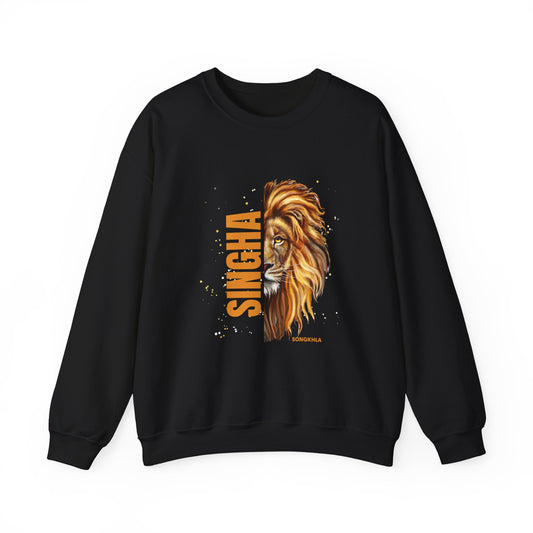 Majestic Lion Sweatshirt | Unisex Heavy Blend™ Crewneck | Gift for Animal Lovers, Stylish Fashion, Cozy Outfit, Unique Design, Casual Wear