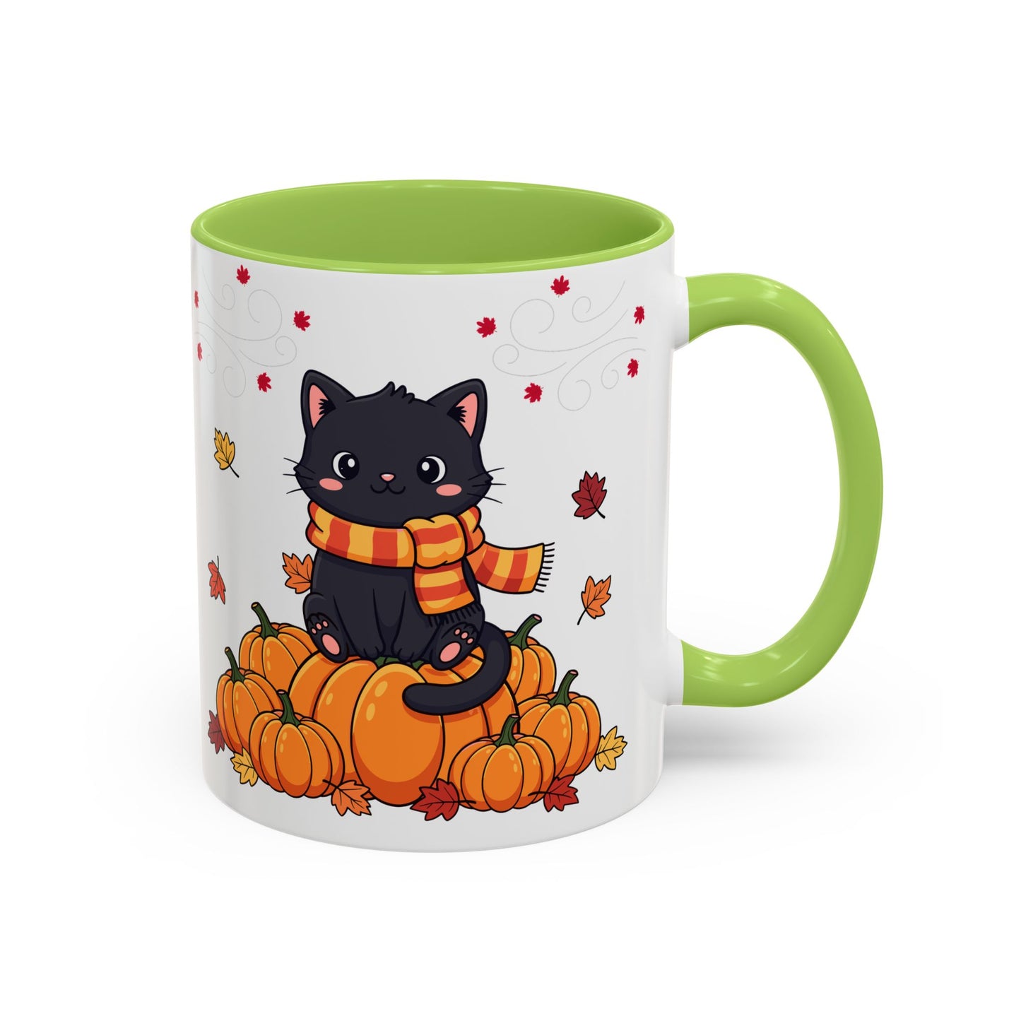 Adorable Pumpkin Cat Coffee Mug