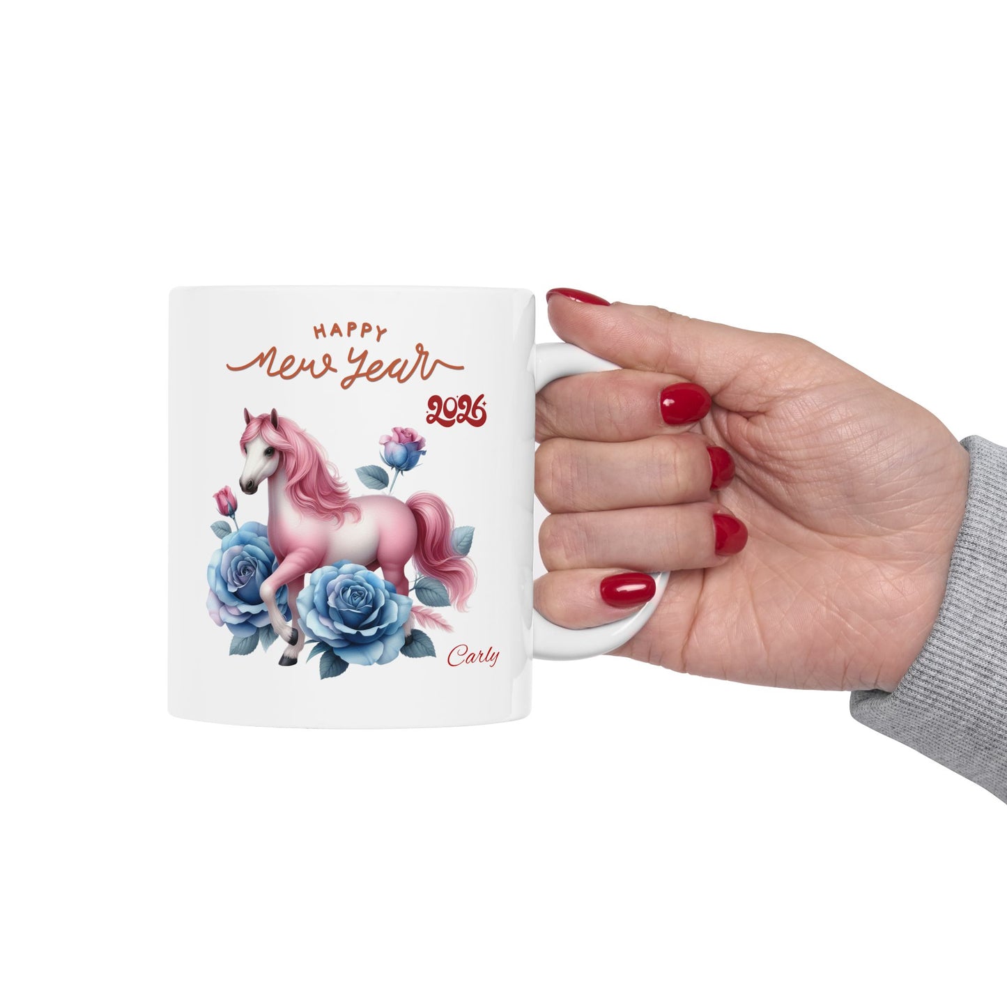 Unicorn Floral Ceramic Mug — 'Make Your Own Magic' 11oz & 15oz